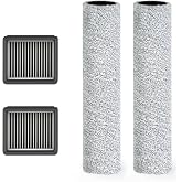 Tineco Replacement 2 Dry Filter &amp; 2 Brush Roller for Floor One S6 Master, Accessories for Cordless Wet Dry Vacuum Cleaner (Only for Floor One S6 Master)