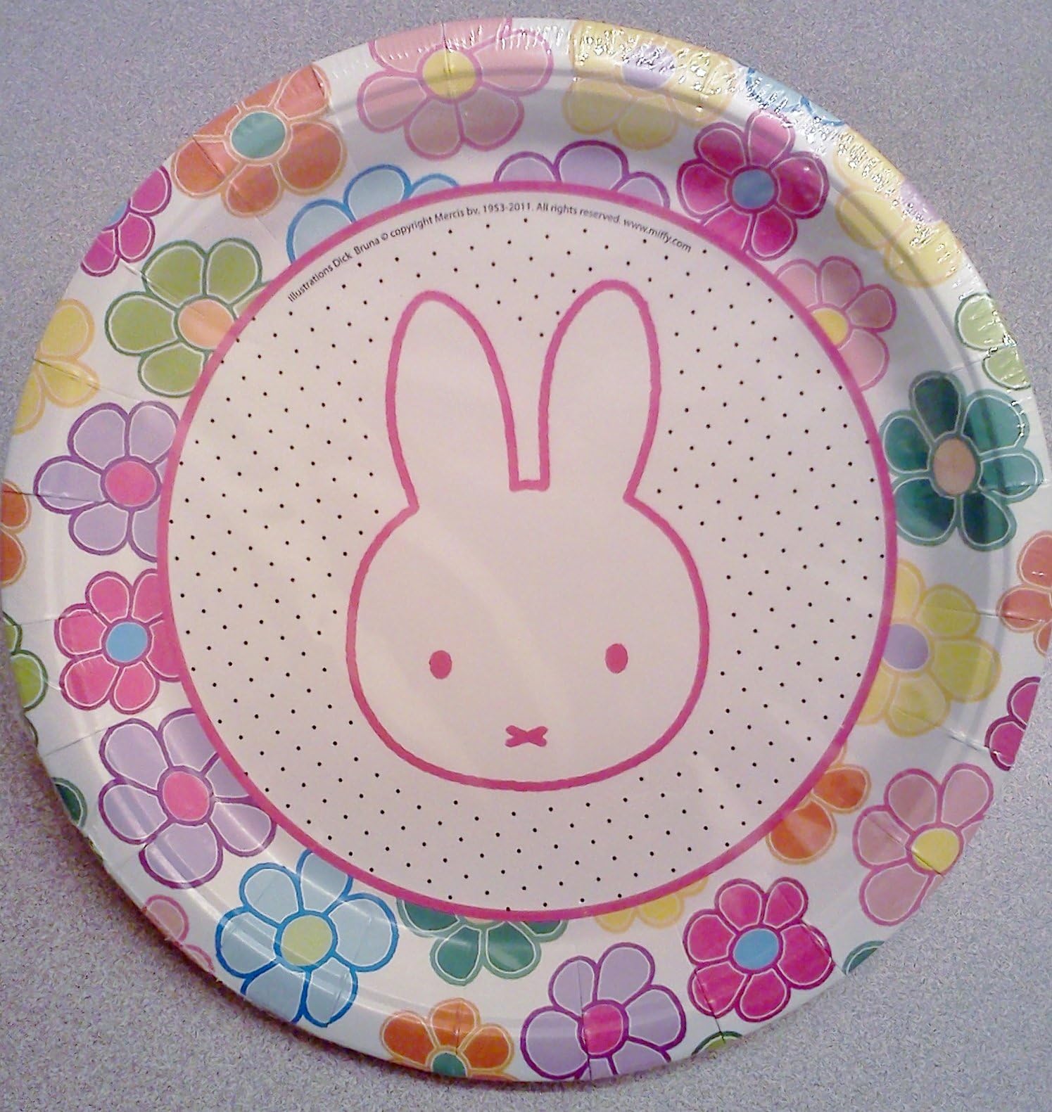 Miffy / Nijntje Bunny Rabbit Birthday Party 9" Dinner Plates ~ 12 count