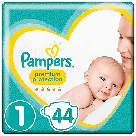 Pampers – New Baby Windeln, Größe (2-5 kg), 2er Pack (2 x 44 Stück)