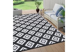 Pauwer Outdoor Rug 5x7 for Patios Clearance Waterproof Outdoor Patio Rug, Reversible Mats, Plastic Straw Rug, Outdoor Camping