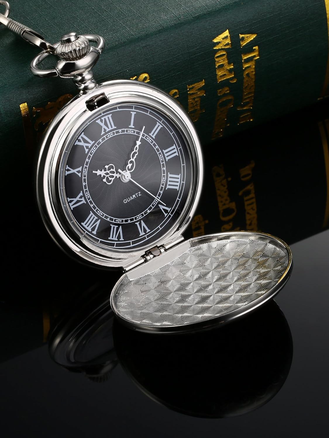 ronica quartz pocket watch