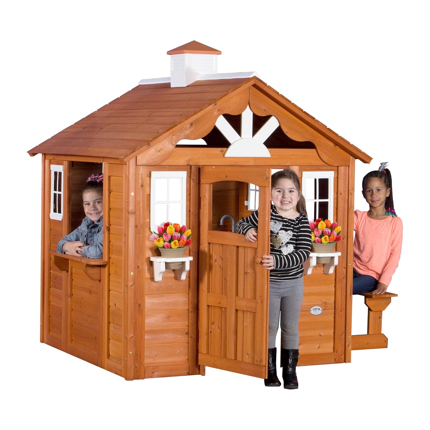 Amazoncom Backyard Discovery Summer Cottage All Cedar Wood