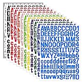 1512 Letter Stickers, 12 Sheets Alphabet