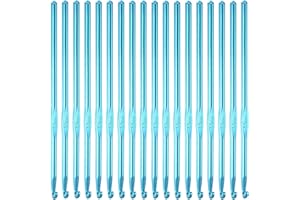Hordolry 5mm Crochet Hooks Bulk, 18Pcs Aluminum Crochet Needle, Knitting Needles for Craft Yarn Contribute to Beginners