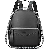 CLUCI Small Backpack for Women, Womens Backpack PU Backpack Purse for Women Leather Convertible Travel Backpack Shoulder Bags