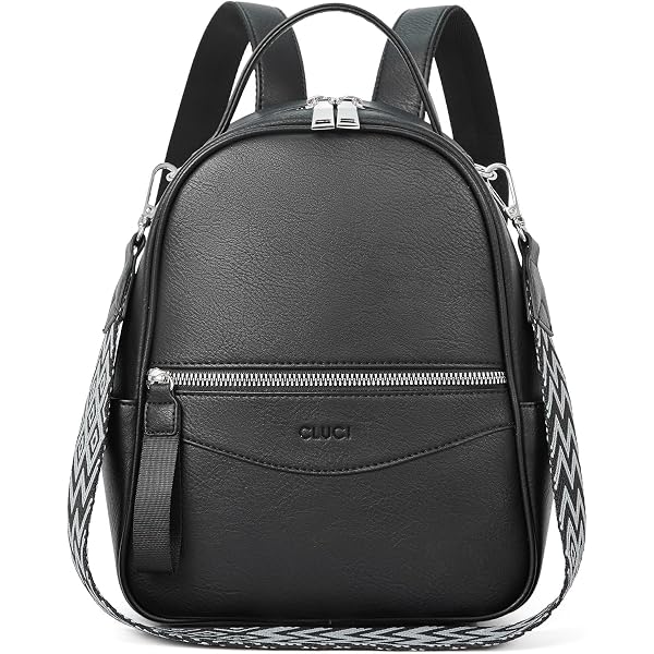 McKleinUSA Leather Bow Backpack Black Small Girls Women’s Adjustable Straps New Mcklein ACADIA | Leather Mini Bow Backpack Black 99715 for  main image 3