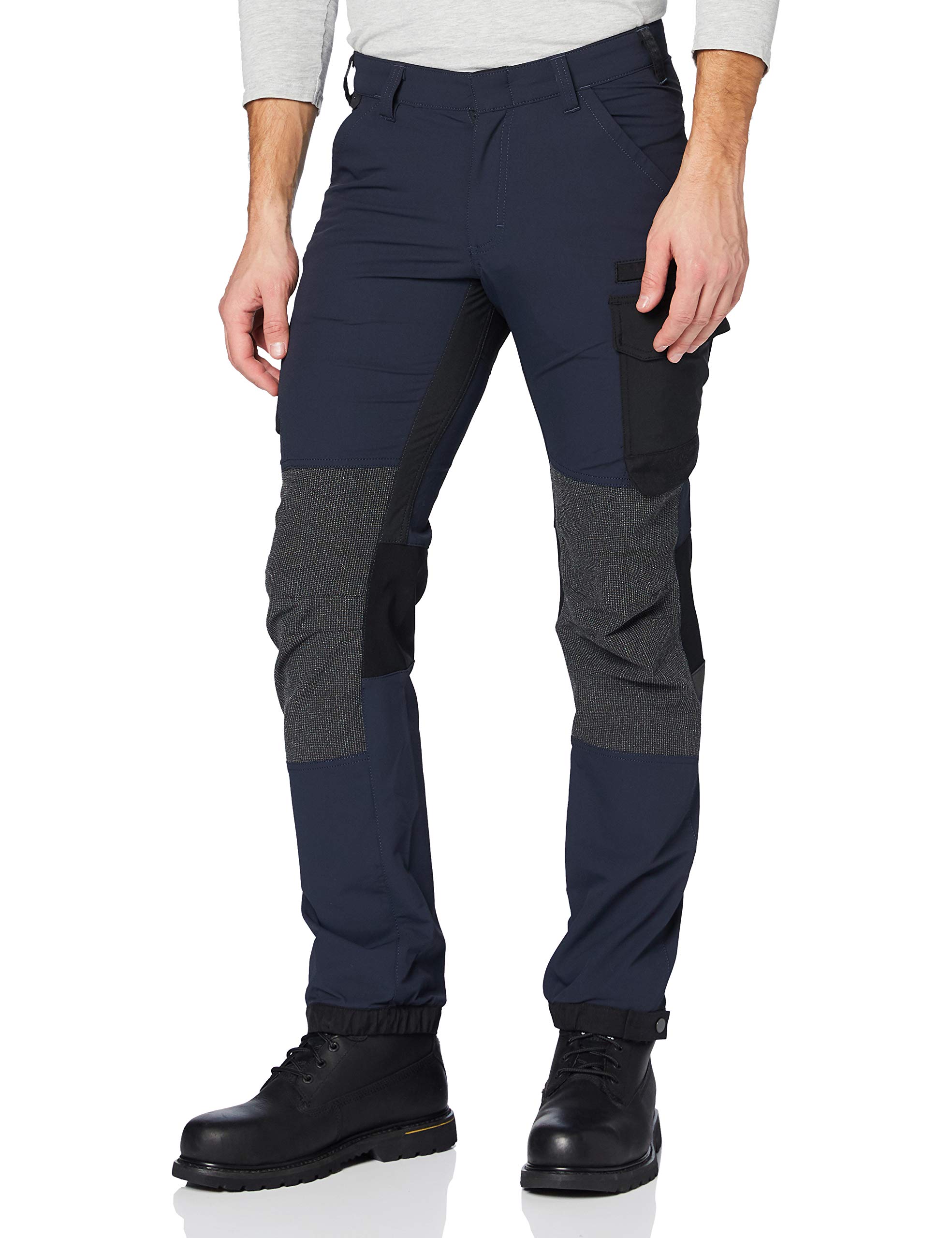 Blaklader 142216458699C44 4-Way Stretch Service Work Trousers, Dark Navy/Black, Size C44