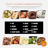 Tower Good Food Electrical Dutch Oven 12 Presets 1500W Black Stainless view 3