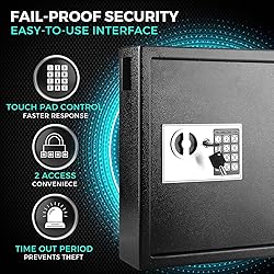 Flexzion Key Cabinet Key Lock Box Wall Mount with