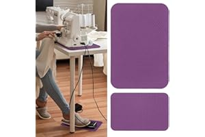 UDEFINEIT 2 Sizes Sewing Machine Muffling Mat & Foot Pedal Mat, Reduce Vibrations Noise & Anti Bounce, Non Slip Serger Sewing Machine Mat for Quilting Embroidery, Sewing Machine Pads for Holiday Sewings Present