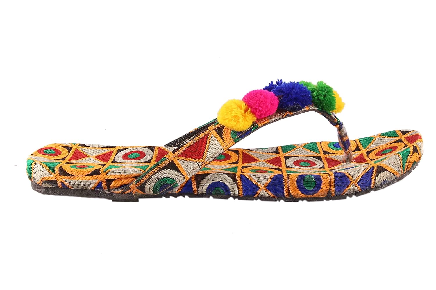 shree women's jaipuri work gola fashion slipper
