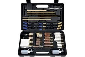 GLORYFIRE Elite Gun Cleaning Kit Universal Gun Cleaner for Shotgun, Pistol,with Lightweight Carrying Case, Reinforced and Lengthened Rods and Steel Wire, High-end Double Head Brushes
