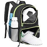 YOREPEK Soccer Backpack,Soccer Bag with Ball Holder, Water resistant Sport Equipment Bags Fit Basketball Volleyball Football