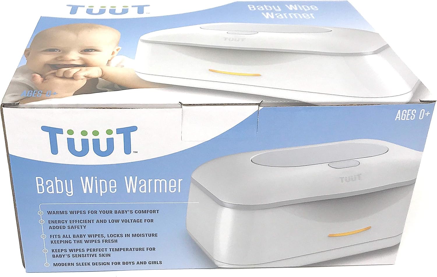 tuut baby wipe warmer & wipes dispenser sleek diaper wipes holder for boys and girls