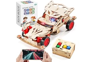 YUTIN STEM Kits for Kids Age 8-10, STEM Toys for Boys 8-12, Remote Control Model Car Building Kits, Wood 3D Puzzles 8-13, Science Crafts Projects, Gifts for 8 9 10 11 12 13 14 Year Old Teen Boys Girls