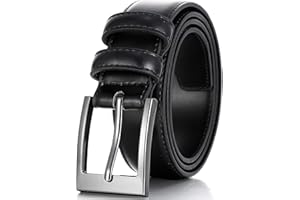 MARINO AVENUE Marino’s Men Genuine Leather Dress Belt with Single Prong Buckle