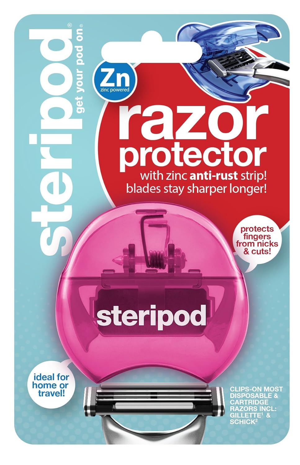 Steripod Razorpod - Clip-On Razor Protector (Pink)