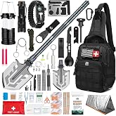 Monterra Survival Kit, 250 Pcs, Emergency Gear and Supplies, First Aid, Bug Out Go Bag, EDC, Molle System Backpack, Hiking, Camping, Outdoor Accessories, Hunting Gifts for Men.