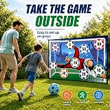 TODARRUN Football Ball Game Set Kids 3+ Soccer Target Practice 2 in 1 view 4