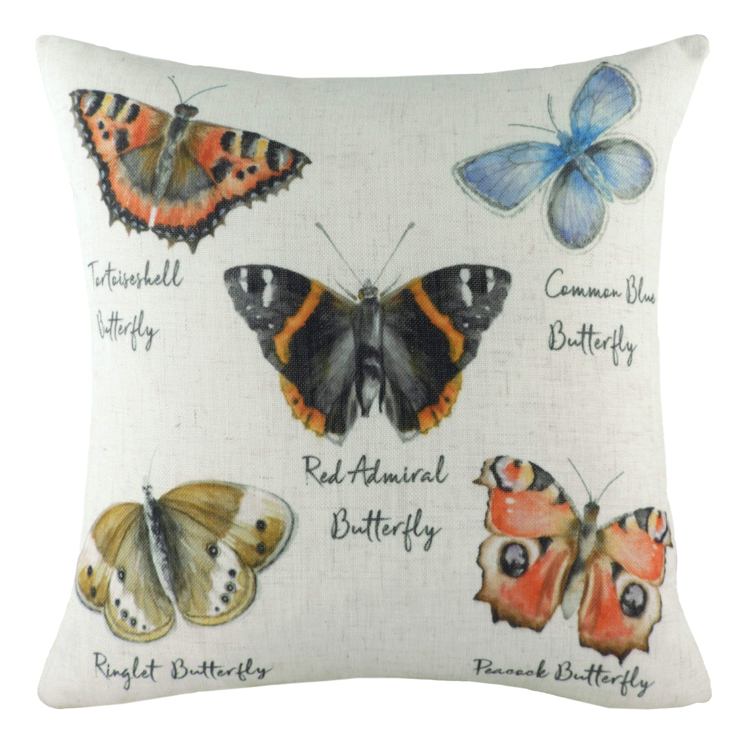 Evans Lichfield Species Butterfly Cushion Cover, Multi, 43 x 43cm