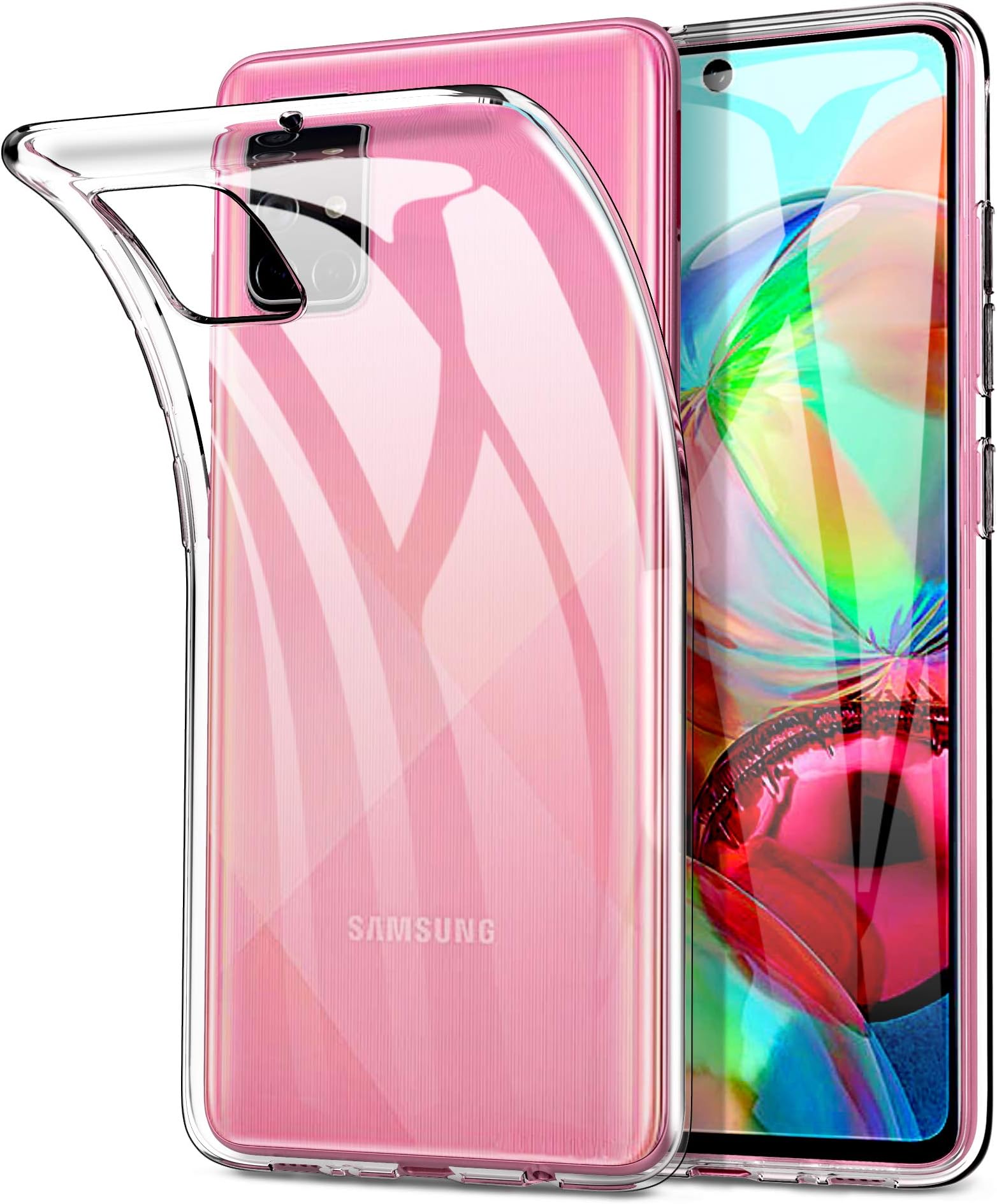 YockTec Case for Samsung Galaxy A71, Ultra-thin Soft TPU Gel Cover Transparent Case [Scratch Resistant] [Shock Absorption] for Samsung Galaxy A71 Smartphone