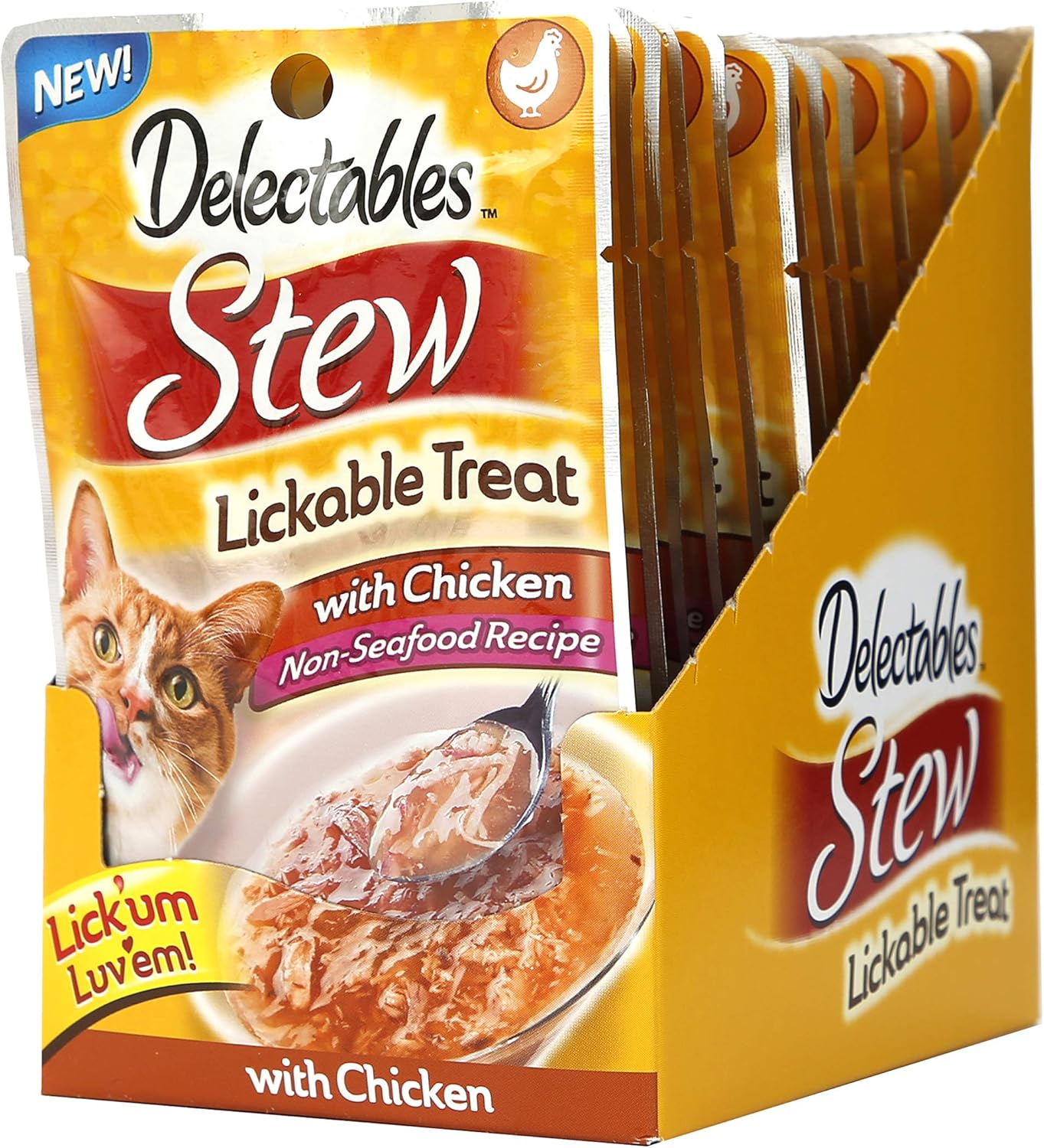 Delectables Stew Lickable Wet Cat Treat Chicken Pack of 12
