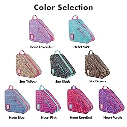 BAUXZOR Skate Bags with Lovely Heart and Star