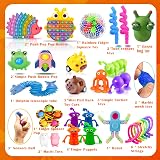 Lubibi Fidget Toys Set 31 Pcs Anxiety Relief Stress Sensory Box view 2