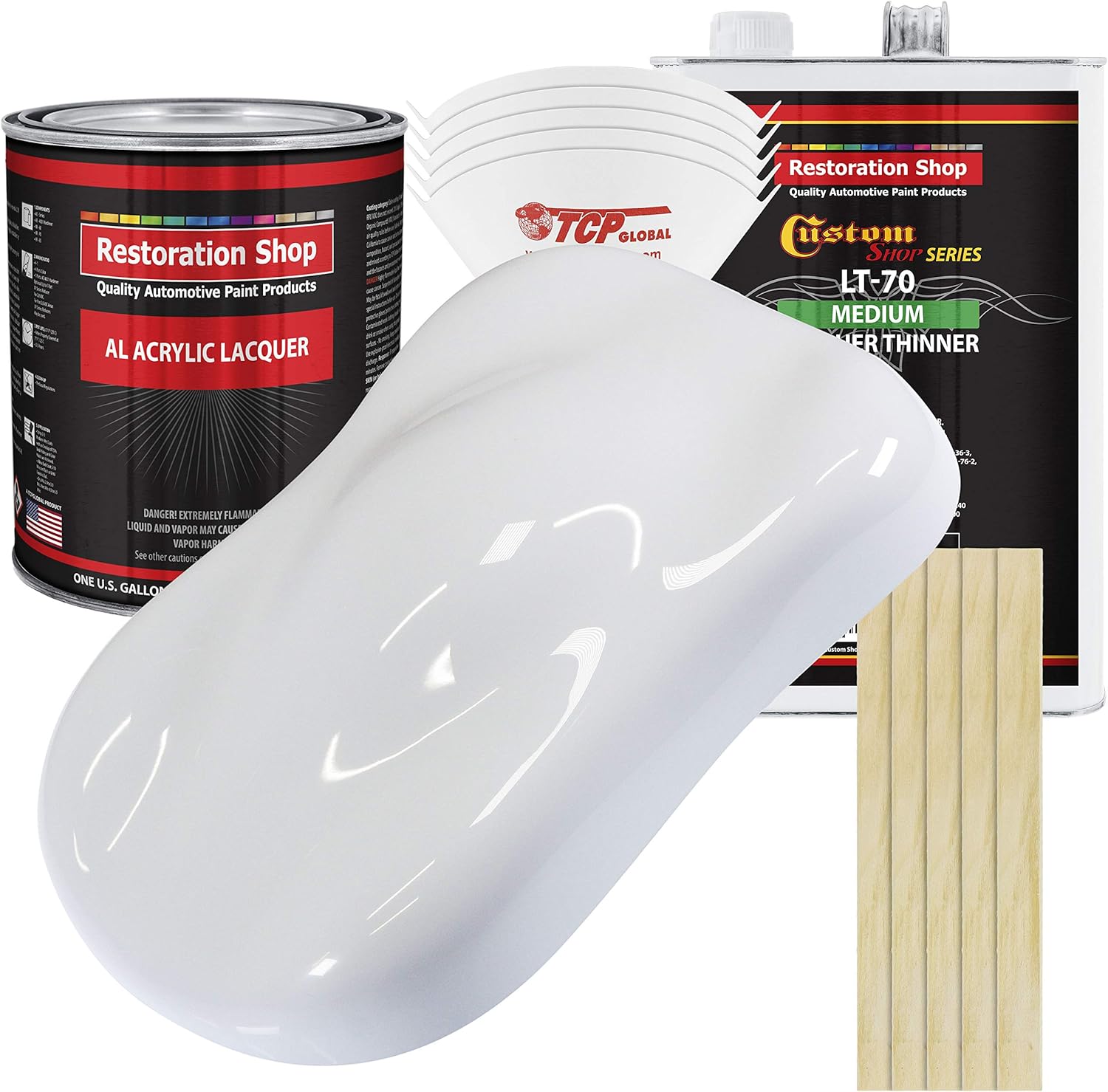Restoration Shop Winter White Acrylic Lacquer Auto Paint