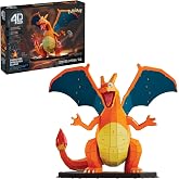 4D Build Pok&eacute;mon Charizard 3D Puzzle Model Kit, Desk D&eacute;cor, Shelf Display | 223 Premium EPS Foam Pieces, No Glue Or Tools Required, Build &amp; Display Collectible Hobby Kit Gift For Fans Ages 12+