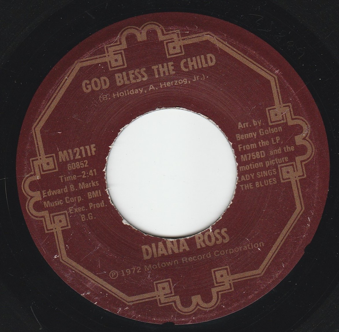 Diana Ross 45vinylrecord God Bless The Child Good Morning
