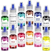 Cherrysea 12 Colors Food Coloring Set - Vibrant Liquid Food Colors Frosting Dye Tasteless for Cake Decorating, Easter Egg, Ro