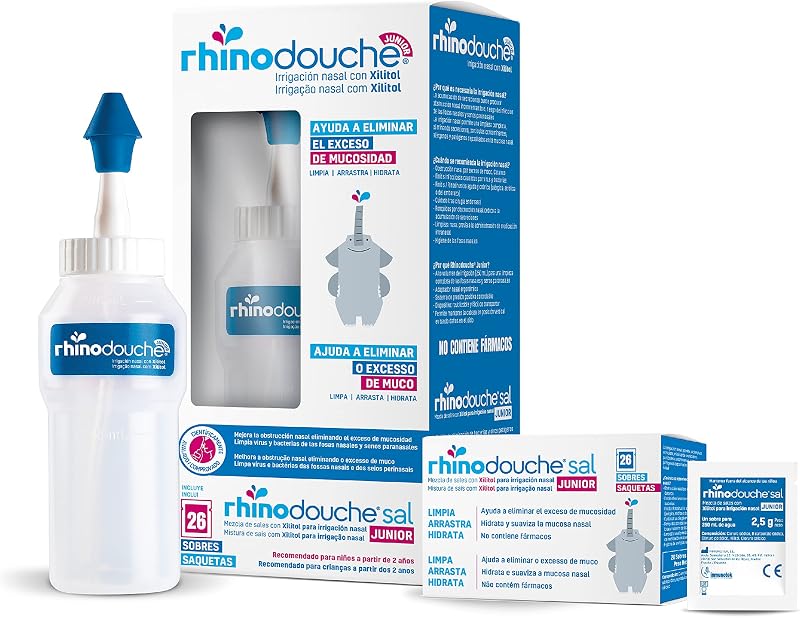 Lavagem Nasal Infantil Júnior | Pacote Inicial Júnior 250 ml + 26 Saquinhos
