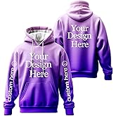 Custom Unisex Hoodies Personalized Men Women Adult Pullover Sweatshirts with Pocket Design Your Own Text Photo Logo Winter