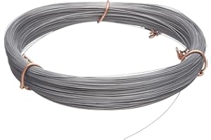 PRECISION BRAND Small Parts 21216 High Carbon Steel Wire, #2B (Smooth) Finish, Full Hard Temper, ASTM A228, 0.016" Diameter, 366' Length, Precision Tolerance