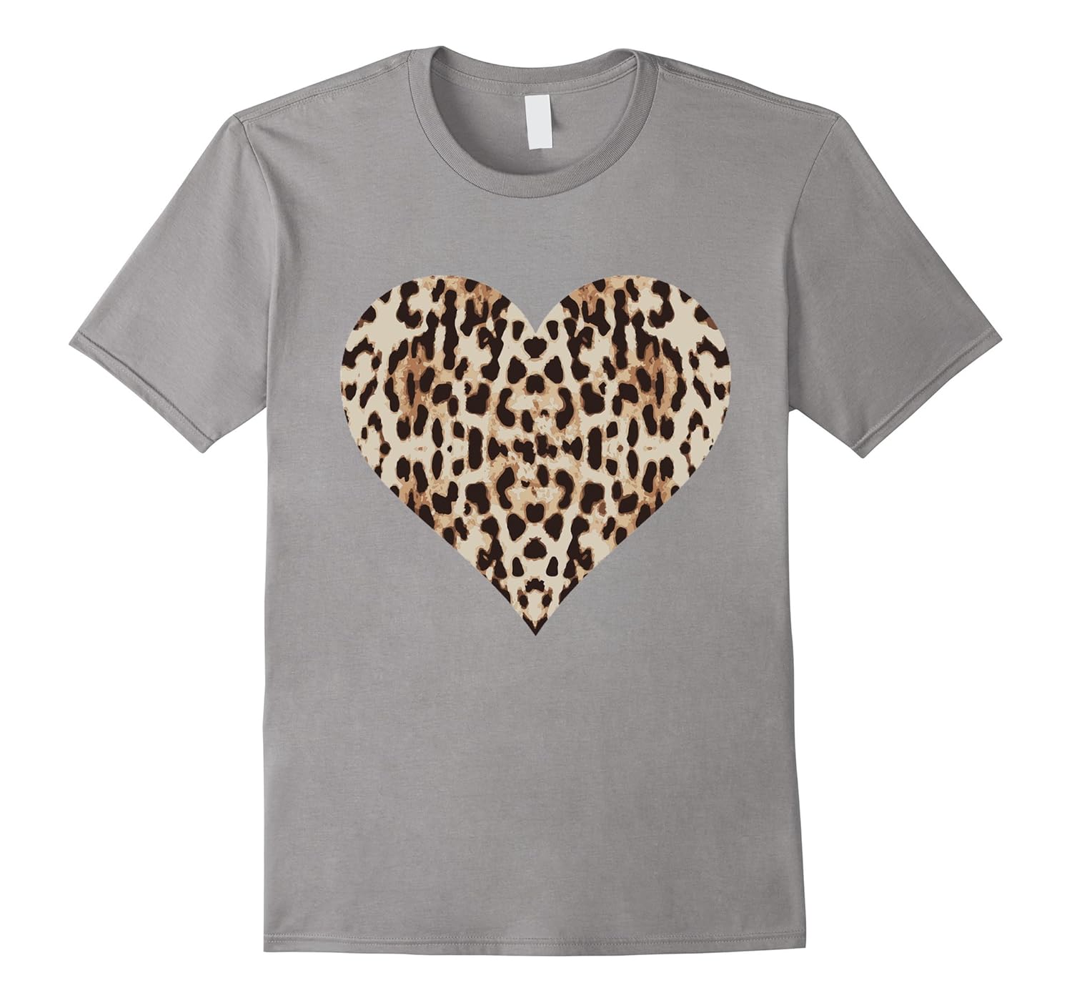 Cheetah Leopard Heart t-shirt Cool Animal Print Love Symbol-ANZ