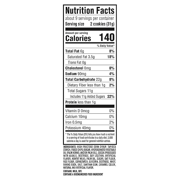 CHIPS AHOY! CHEWY GLUTEN FREE FUDGY CHOCOLATE CHIP COOKIES, 9.75 OZ