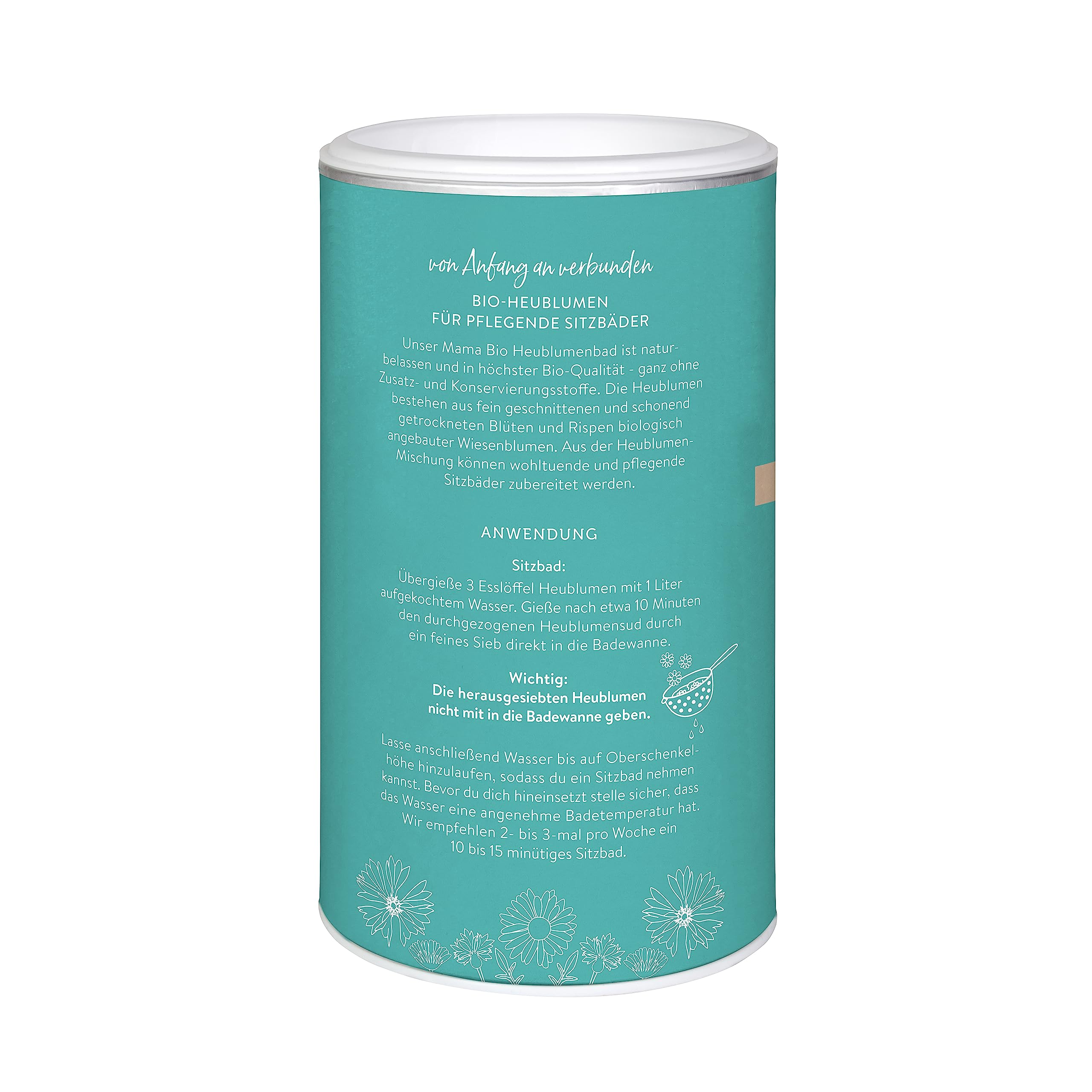 MABYEN Mama Bio Heublumenbad – Sitzbad für Schwangerschaft & Wochenbett, Bio-Heublumenmischung für entspannte Rituale, natürlich & ohne Zusätze, ab spätem Schwangerschaftsdrittel 3