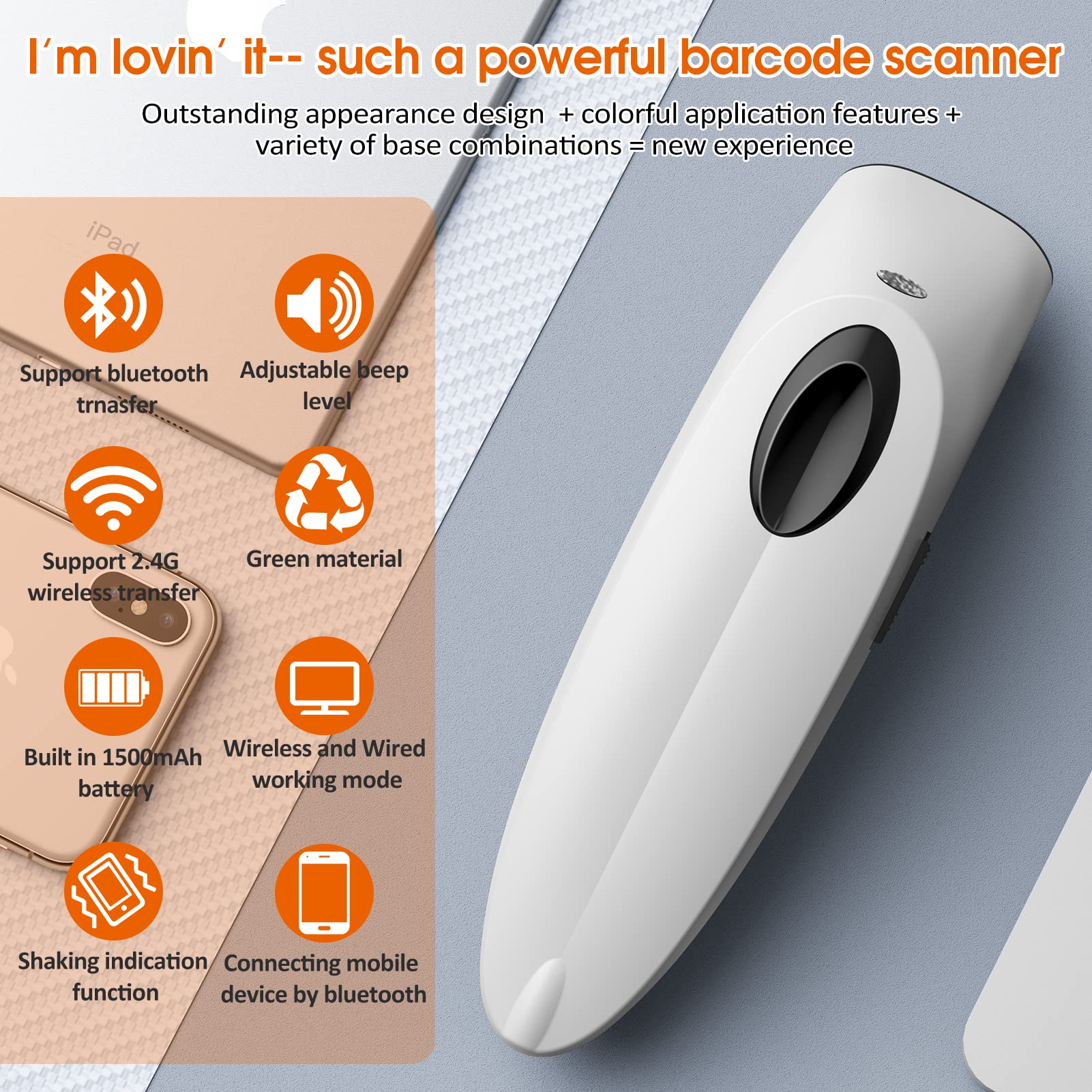 Mua Alacrity 2D Barcode Scanner Wireless & Bluetooth & USB Wired ...