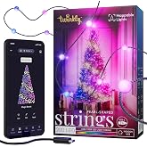 Twinkly Strings USB-C Pearls - 200 RGB LED 39.4ft Green Wire Indoor | App-Controlled Mappable USB-C Smart LED Lights 16 Million Colors Compatible w/ Google Assistant, Amazon Alexa, Apple Home
