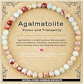 AD Beads 4mm6mm8mm10mm Handmade Bracelet - Natural Gemstone for Peace and Tranquility - Meditation, Yoga, Healing and Energy Gift for Unisex