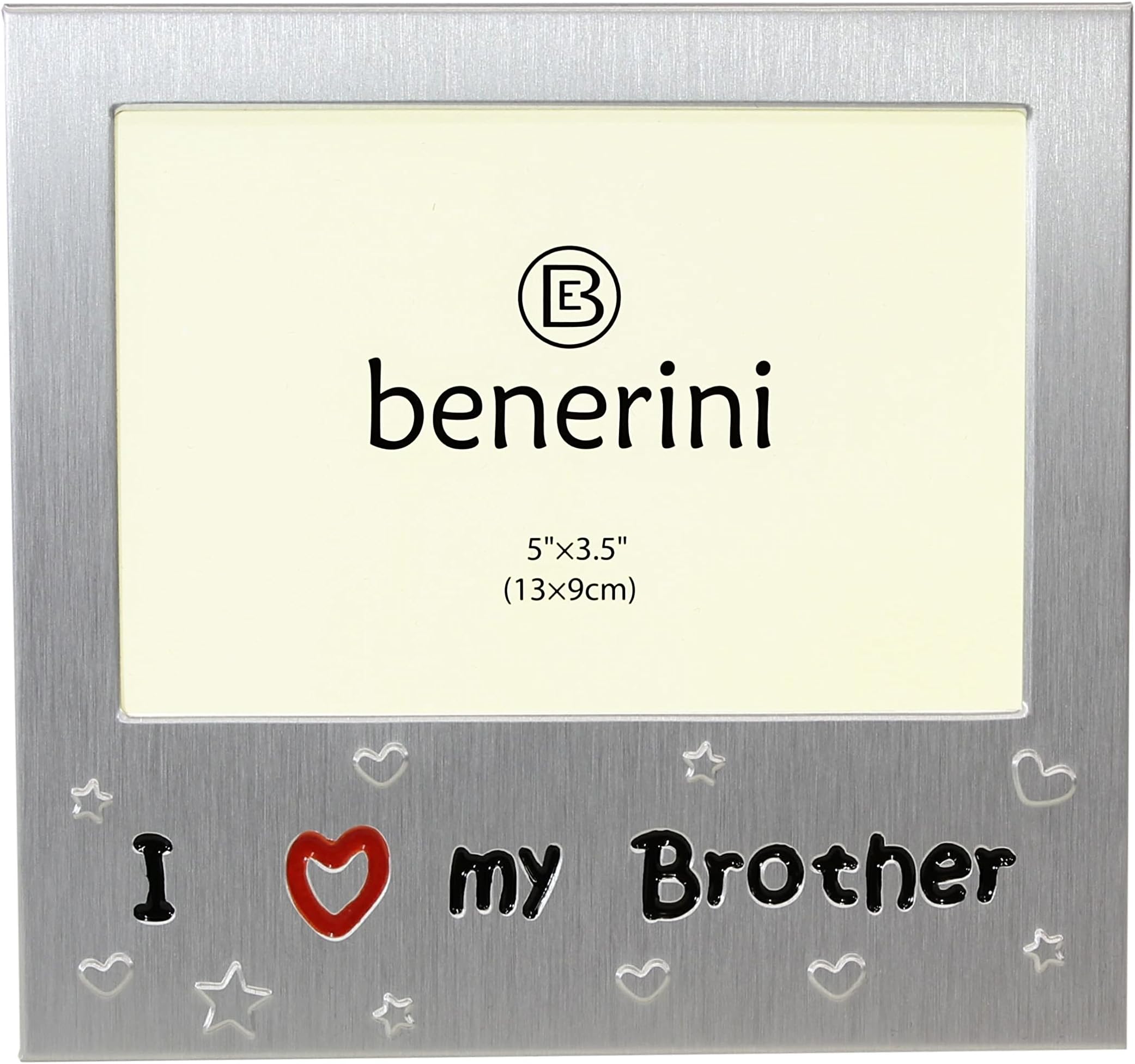 benerini I Love My Brother ' - Photo Picture Frame Gift - 5 x 3.5
