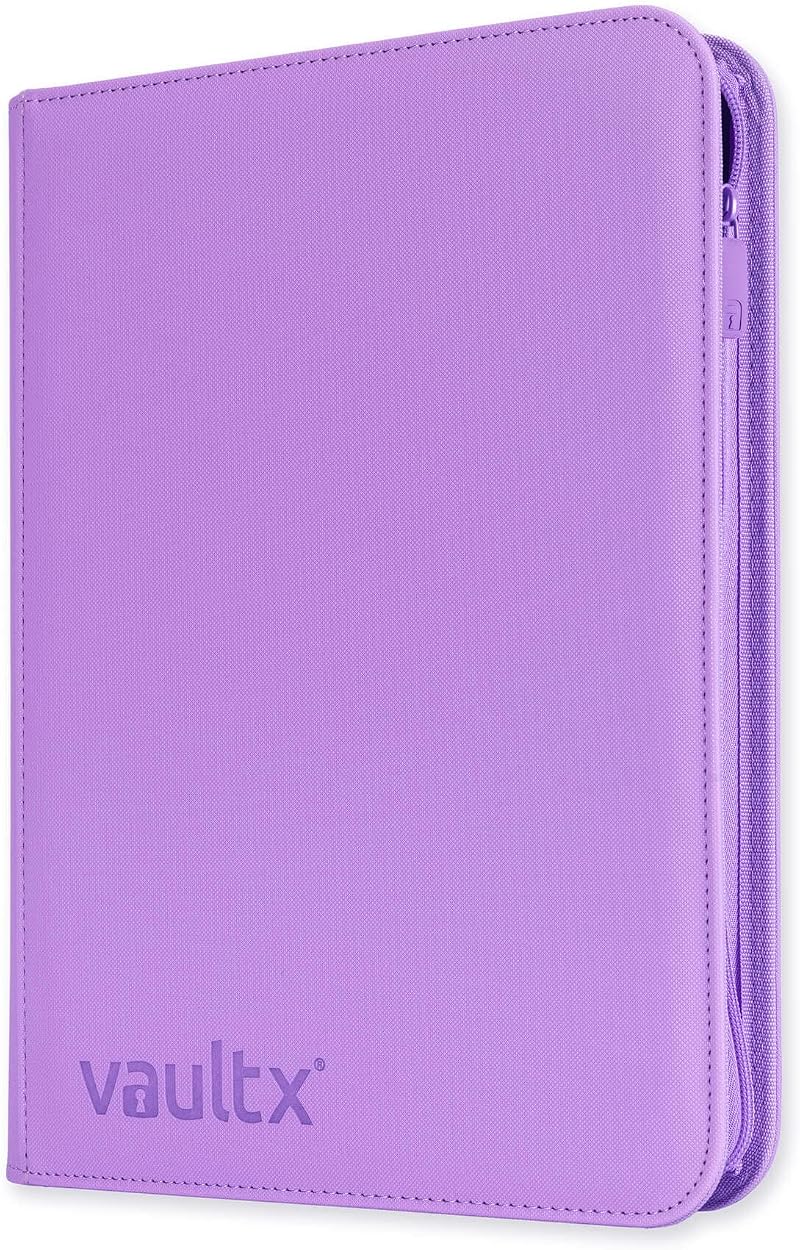 Vault X Exo Tec Zip Binder 9 Pocket 360 Cards Purple