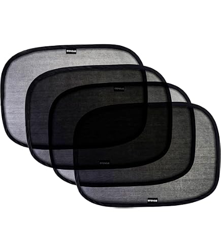 Lot De 2 Pare-soleil Pour Voiture - 65 X 50 Cm - Tissu Occultant Anti-UV 99% - Ventouses Incluses - Bébé, Sieste, Intimité