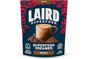 (Cacao, 470ml) - Laird Superfood Coffee Creamer Cacao Non-Dairy Paleo Gluten Free Vegan Soy Free - 0.5kg Bag