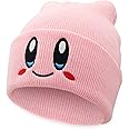 Ohjijinn Anime Beanie Pink Beanie Cute Kawaii Knit Hats, Funny Beanie Hat Winter