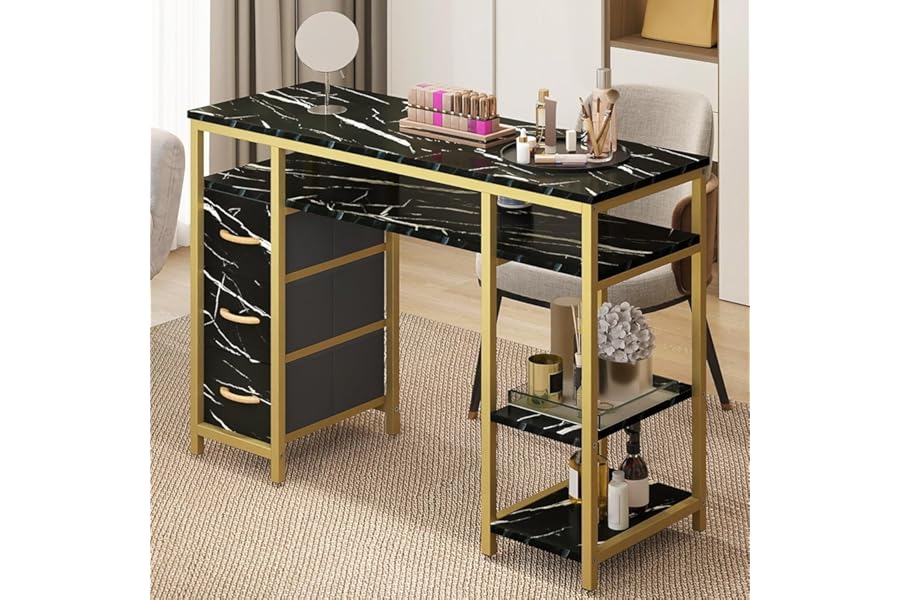 YITAHOME Manicure Table with 3 Drawers, 47.2in Nail Desk with Storage for Salons & Home Spas, Durable & Functional Design