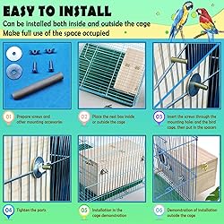 kathson Parakeet Nest Box Budgie Nesting House