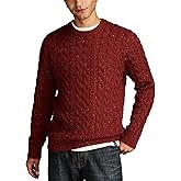 Lucky Brand Mens Cable Crew Neck Sweater