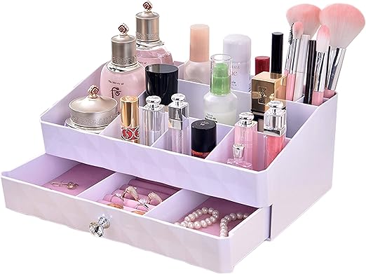 Amazon Com Webi Jewelry Makeup Drawer Organizer Large Capacity